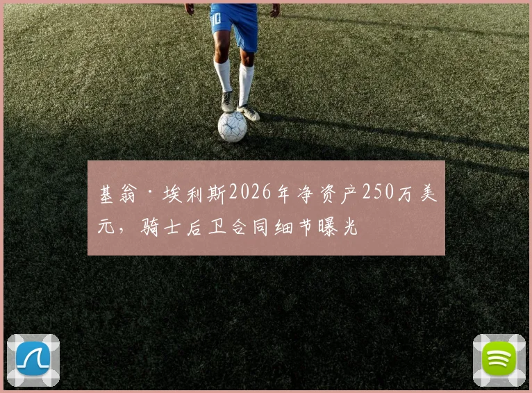 基翁·埃利斯2026年净资产250万美元，骑士后卫合同细节曝光