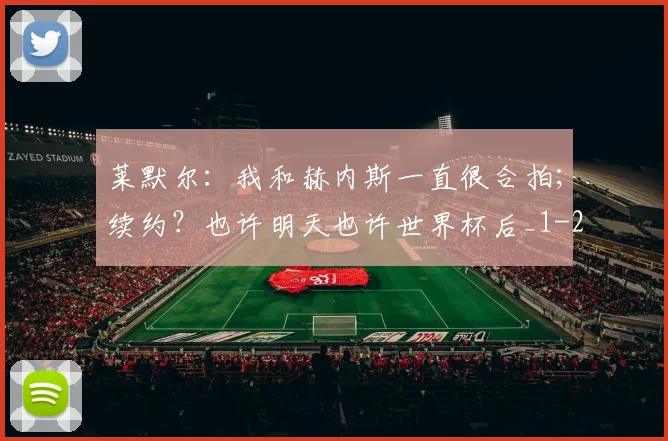 莱默尔：我和赫内斯一直很合拍；续约？也许明天也许世界杯后_1